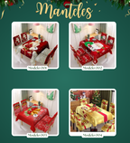 Mantel Navideño + Fundas de Sillas